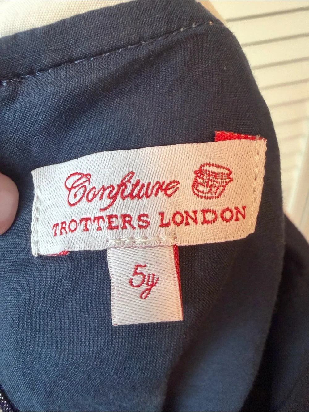 Trotters London Confiture Floral Corduroy Dress 5Y Like New